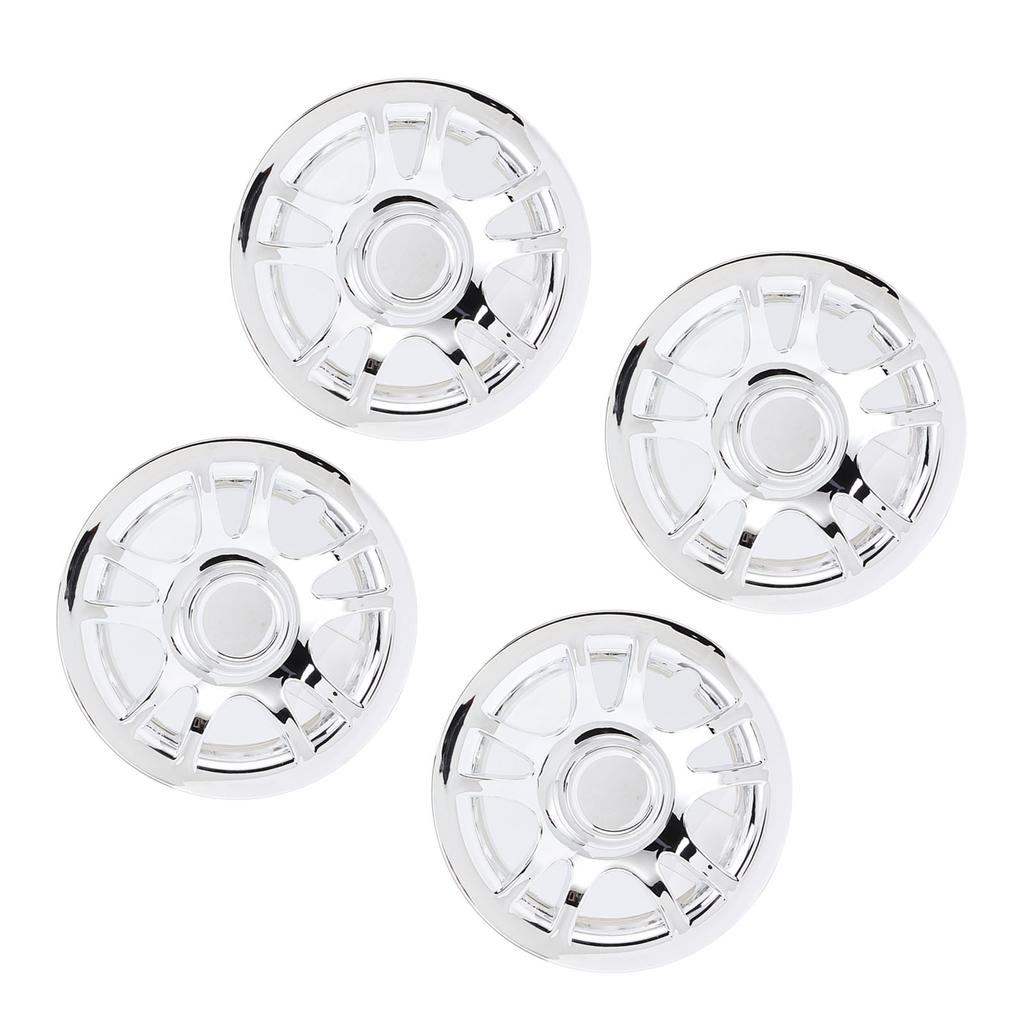4 Pcs 8 Inch Golf Cart Hub Caps Chrome Plated Wheel Covers Rim Protector for EZ?GO Golf Cart