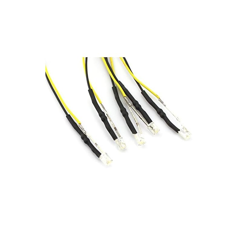 

LED for models 3V lighting Diameter 3mm With 20cm cord (warm white) 5 piece set