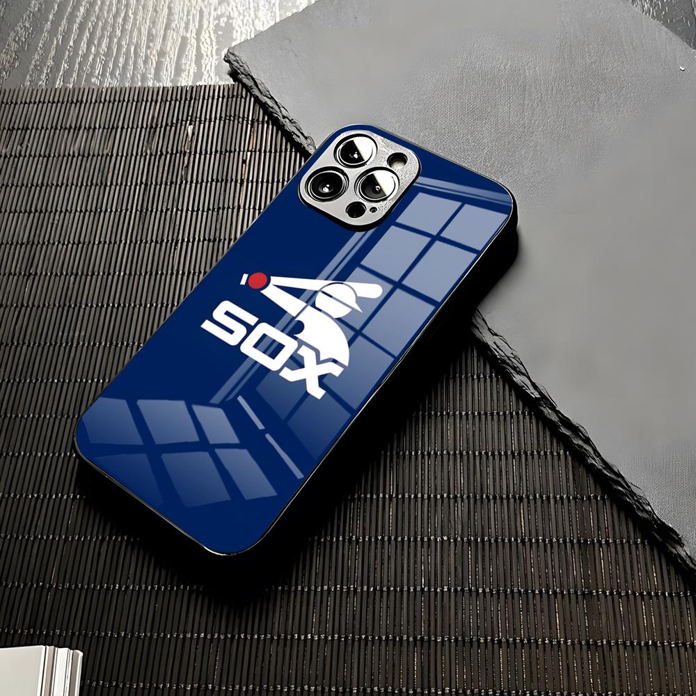 

Чехол для телефона Chicago White Sox для iPhone 16 15 13 12 14 11 Pro Max Mini X Xr Xs 8 7 Puls 6 Стекло Женский Funda Чехол iPhone14