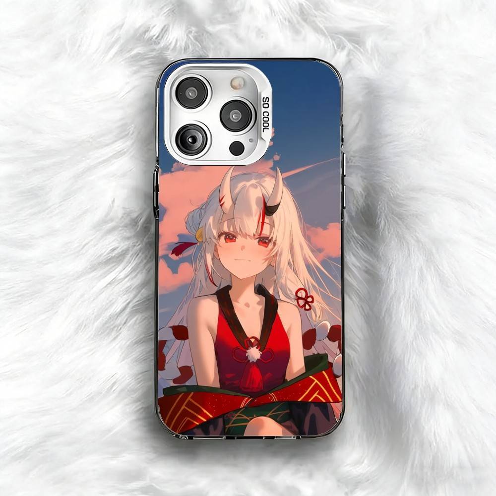 Virtual Nakiri Ayame Holo Phone Case For iPhone 16 17 15 14 12 13 Pro Max Black Color Shockproof Cover