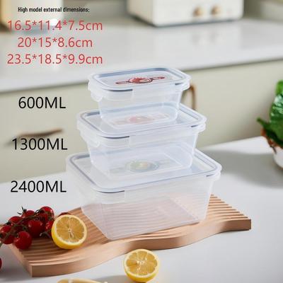 Stapelbares rechteckiges Lebensmittelaufbewahrungsbox-Set - Dicke, versiegelte Lunch- und Frischhaltebehälter für Küche & Kühlschrank.