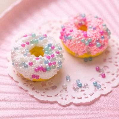 Creative Kit for Children - Creativ Company - Donuts - 2 Pcs - Self-hardening Modeling Clay - Foam Clay Decoration