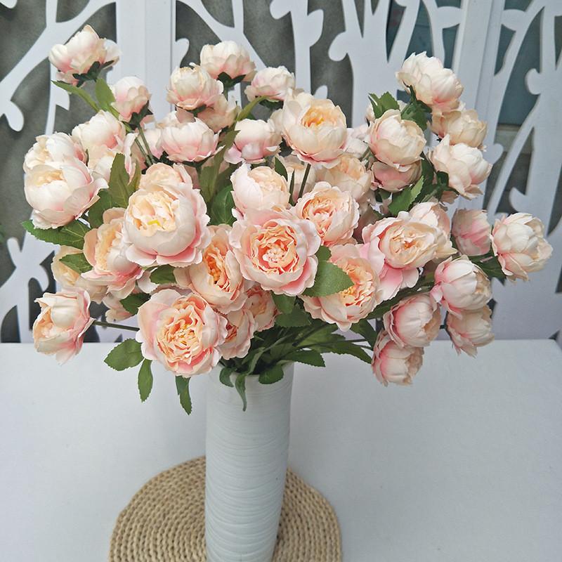 Artificial Peony Flowers Stems For Wedding Party Home Hotel Photography Props