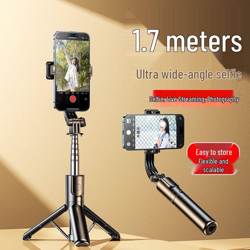 Foldable Bluetooth Selfie Stick & Tripod with Remote Control - Portable for Travel