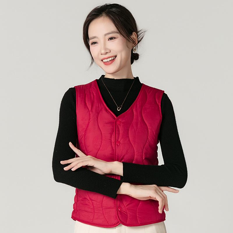 Autumn and Winter Waistcoat Ladies Plus Velvet Fashion Korean Version of The Wild Waistcoat Thickened Warm Inner Wear Slim Outer Wear