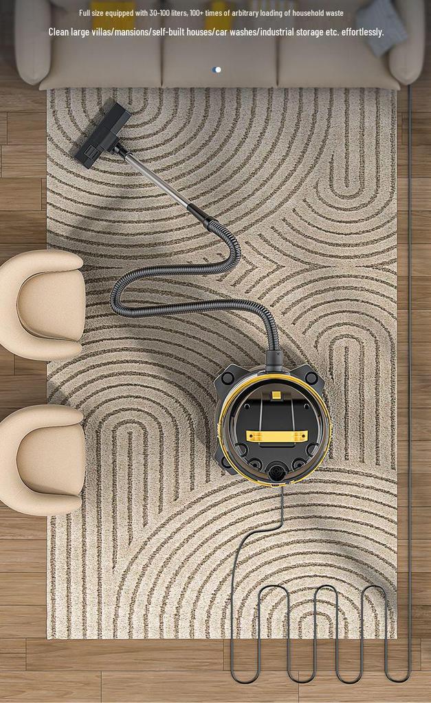 Powerful Dual-Use Vacuum Cleaner for Home, Commercial, and Car – Large Suction, Wet/Dry, and Grout Cleaning Capabilities