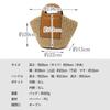 VITAFELICE Women's Paper Basket Tote Bag (NSB-30299Z) (Brown)