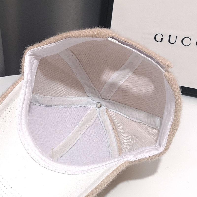 Purchase Rabbit Fur Hat Ins Autumn and Winter D Letter Diamond-encrusted Peaked Cap Showing a Small Warm Plush Baseball Cap