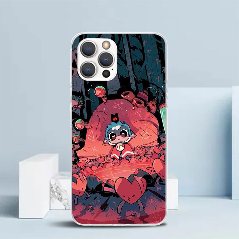 

Game C-Cult Of The Lamb Soft Cover for iPhone 16 17 Air 15 14 Pro Max 16E Phone Case 13 Mini 12 11 7 SE 8 Print Pattern Fit Case iPhone 15 Plus