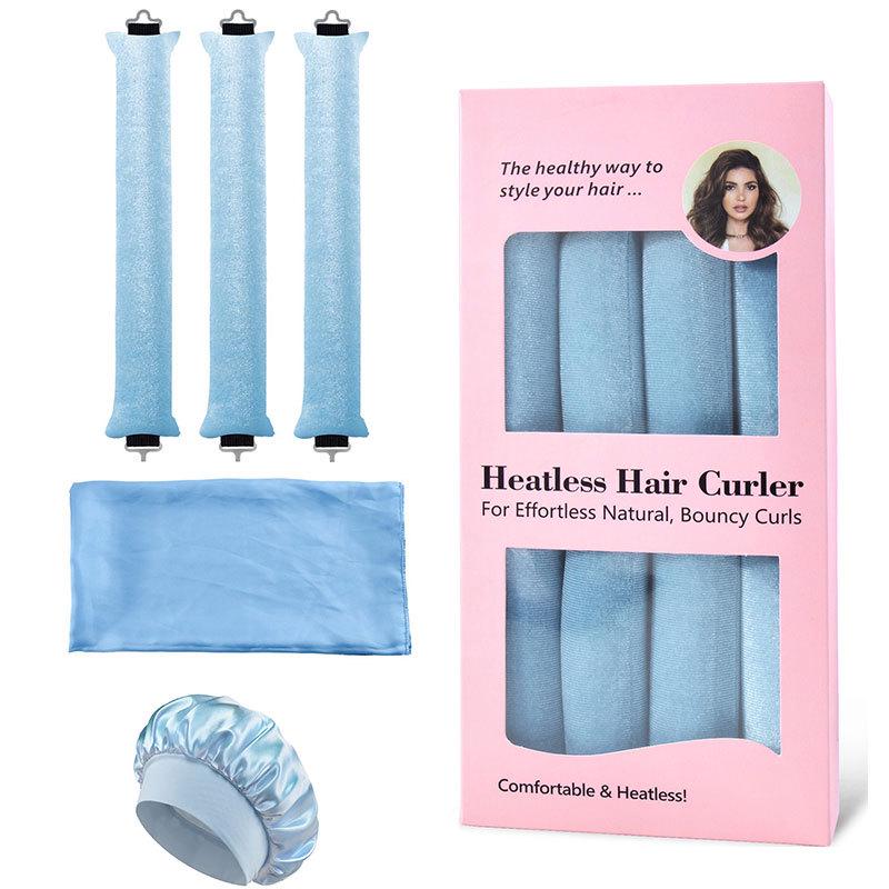 Heatless Curling Rod with Metal Hook for Easy Sleep-In Big Wave Curls