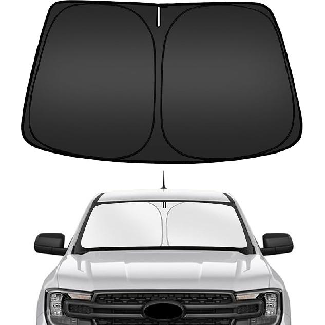 ARISMOTOR Windshield Sun Shade For GMC Sierra 1500 2500 3500 (SLT AT4 Denali) -2025 2026,  Fit Foldable Front Window Sunshade Sun Visor Protector,