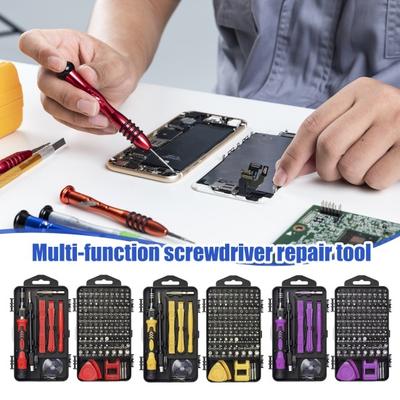Screwdriver Kit 122 In 1 Anti-Static Handles Magnetic Precision Repair Tool Set with Chrome-Vanadium Steel Bits Magnetizer Demagnetizer Tool