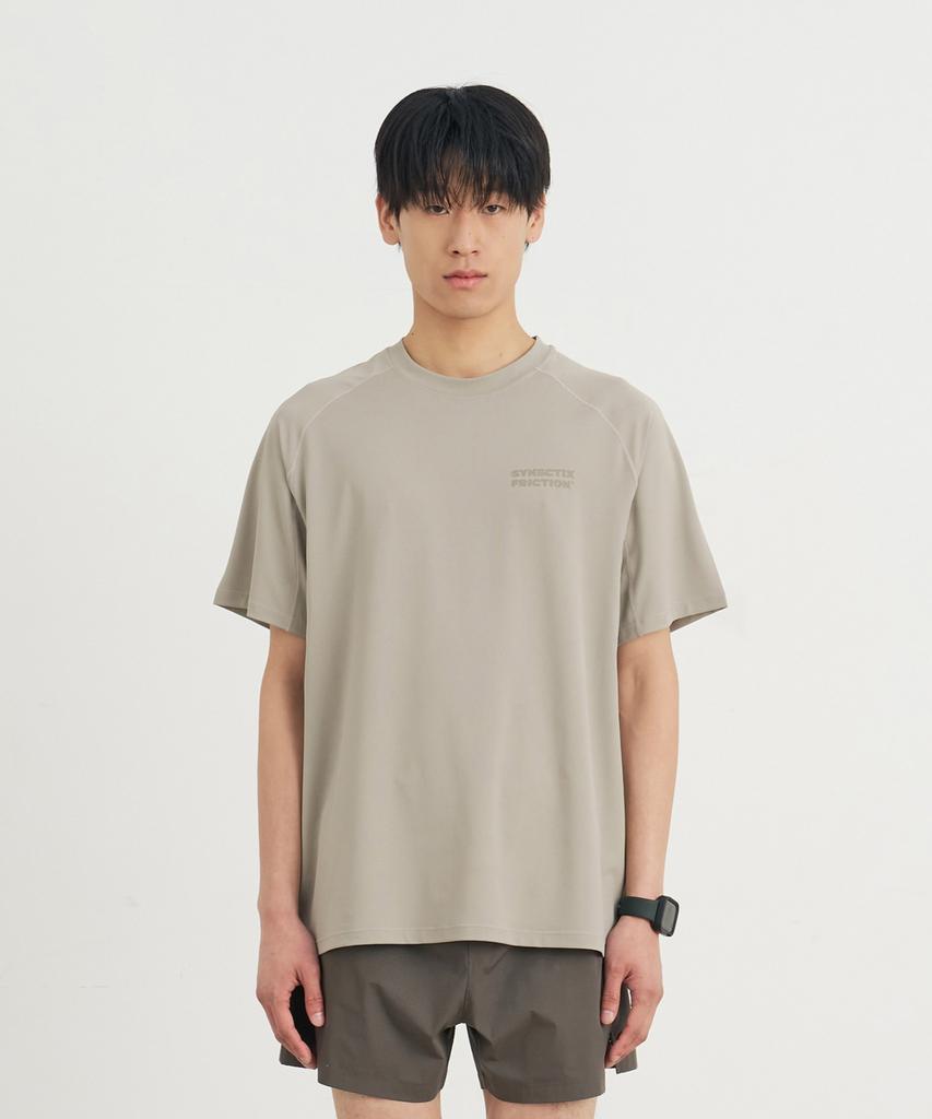 Goyoweeo [Synectics Friction] Air Hole Logo Short Sleeve (Beige)