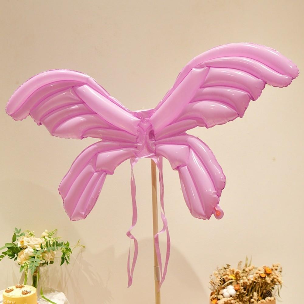 Party Balloon Inflatable Angel Wing Balloon Colorful Fairy Wing Balloon Back Hanging Balloon DIY Decor