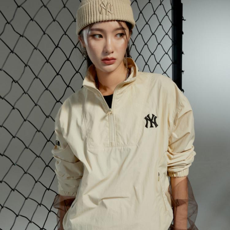 New MLB New York Yankees Jackets Women's Khaki 3FWJ20014-50BGS