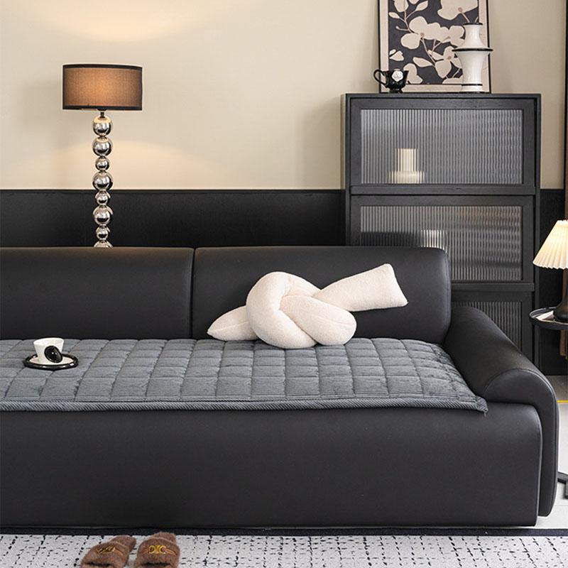 New Solid Corduroy Sofa Cushion Non-Slip Thickening Couch Slipcover for Autumn and Winter Soft and Warm Home Accessories