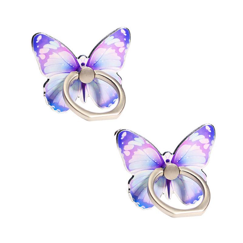 2/5pcs Beautiful Butterfly Phone Holder Suitable Mobile Phone Ring Holder Phone Accessories Stand