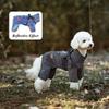 Dog Raincoat with Harness Waterproof Jacket for Small Dogs Adjustable Reflective Dog Rain Overalls Four Legged Raincoat Pet Rain 5