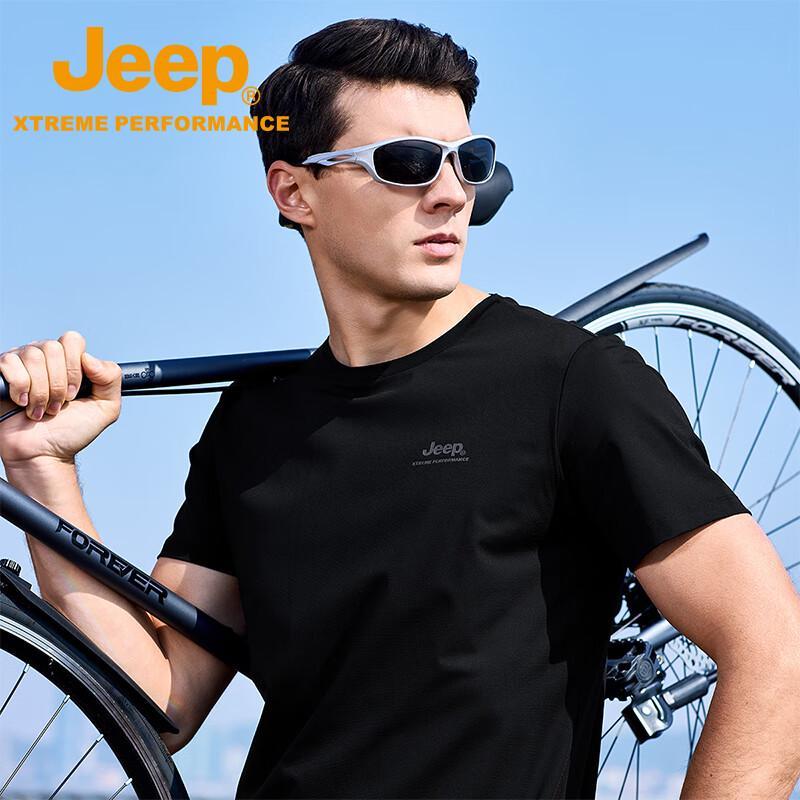 JEEP Men's Ice-Cool Quick-Dry Short Sleeve T-Shirt