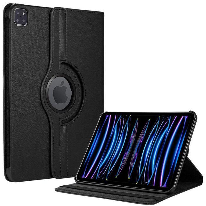 Coque de Protection - BOOLING - pour iPad Pro 11 Pouces - Etui Rotatif 360° - Noir - Cuir Synthétique