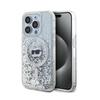 Karl Lagerfeld Liquid Glitter Choupette Head Magsafe - Etui Iphone 15 Pro Max (Przezroczysty)