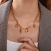 Exquisite and compact DIY mini bag pendant accessories stainless steel plated 18K gold daily versatile pendant accessories