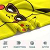 Happy Pikachu  Print Flannel Blanket, High quality Comfortable for All Seasons, Home Decor, Warmth and Comfort