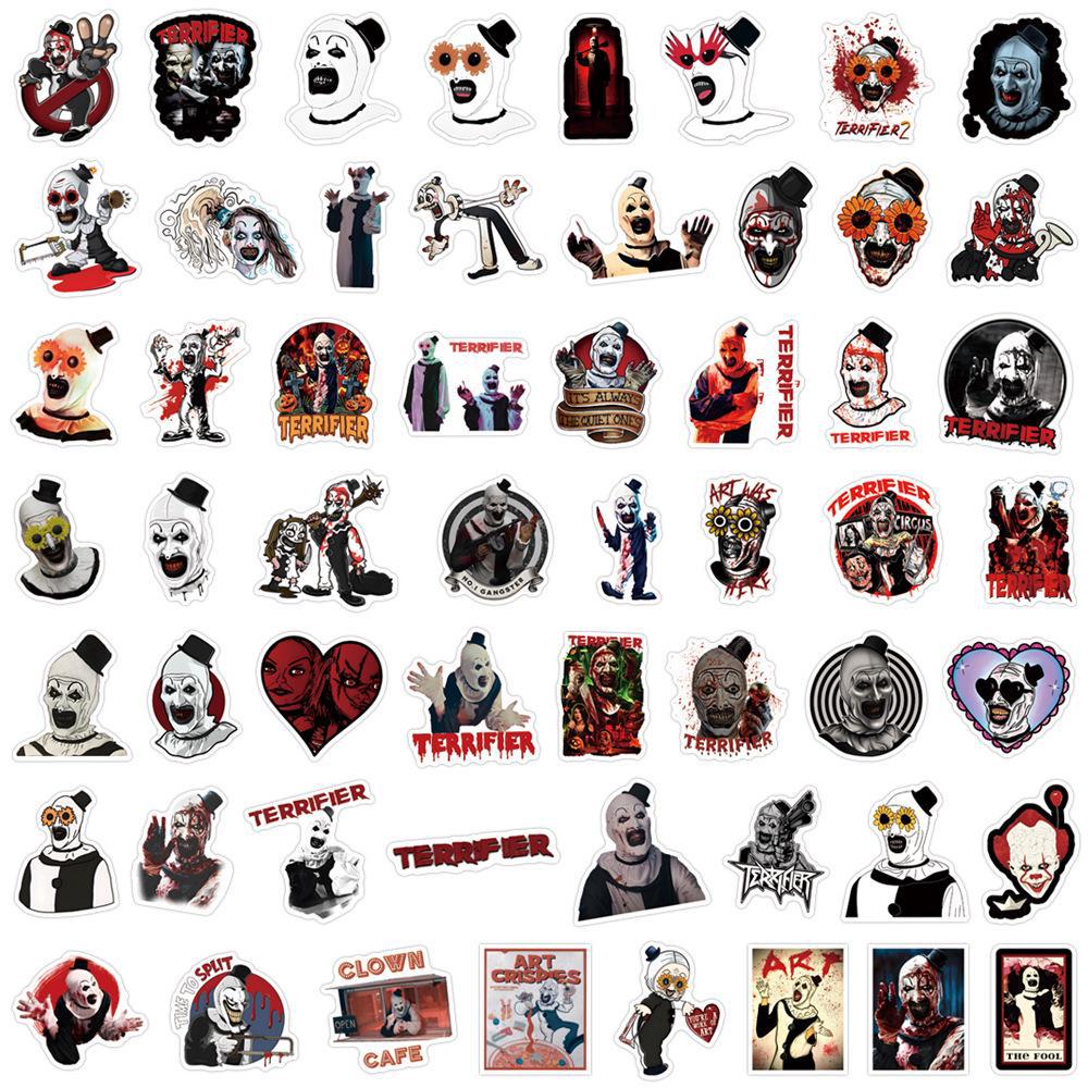 

55 граффити-наклеек по мотивам фильмов ужасов для автомобилей, багажников и стаканов с водой 55pcs