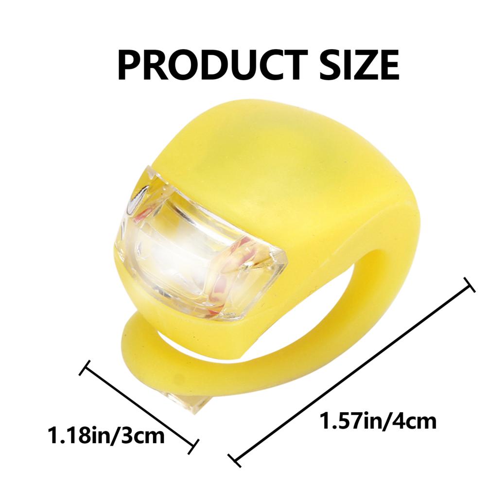 Bicycle Front Light Silicone LED Head Front Rear Wheel Bike Light Waterproof Cycling Bicycle Accessories Bike Lamp safe warn жёлтый