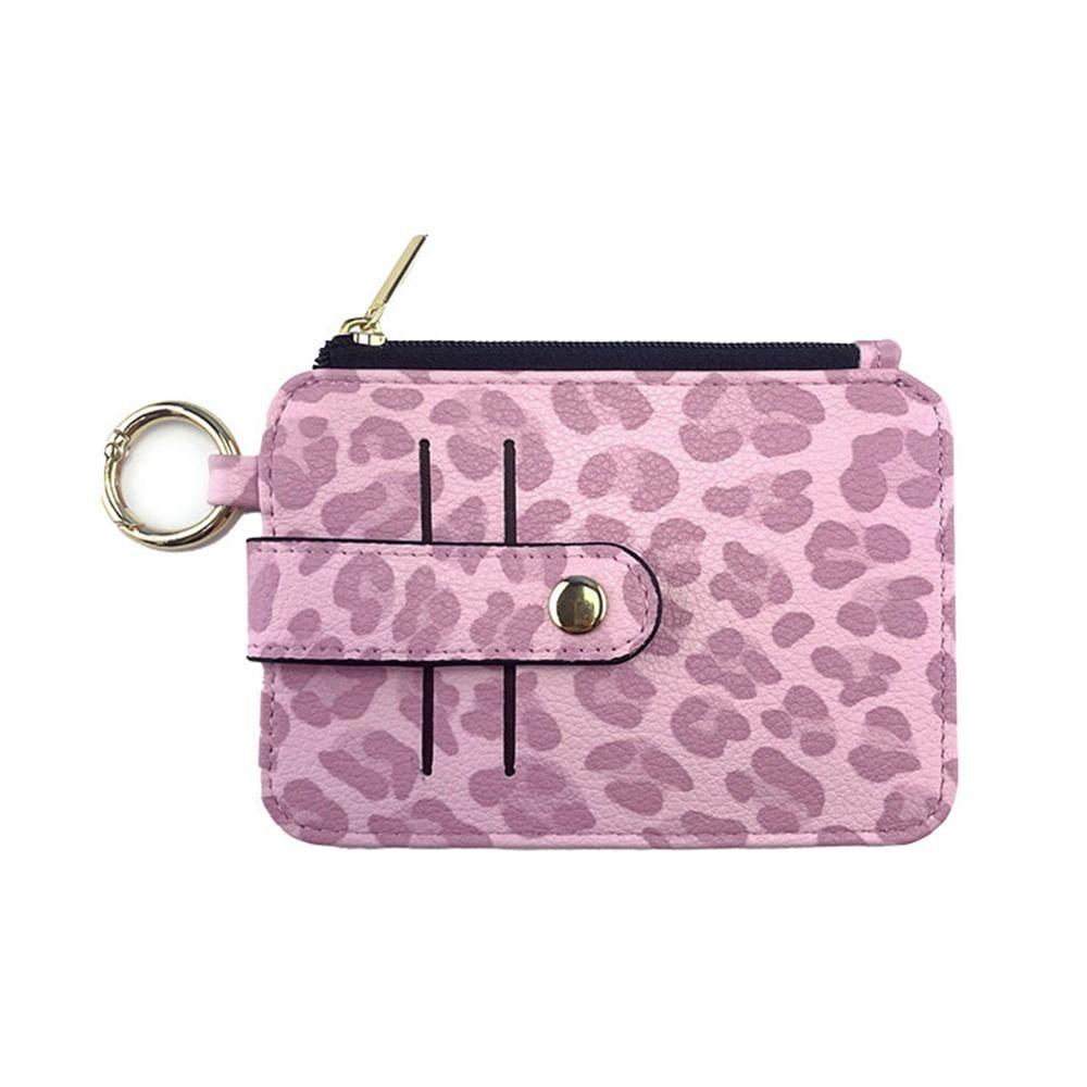 Slim Credit Cards Holder PU Leather Waist Bag Fashion Zipper Coin Purse Travel