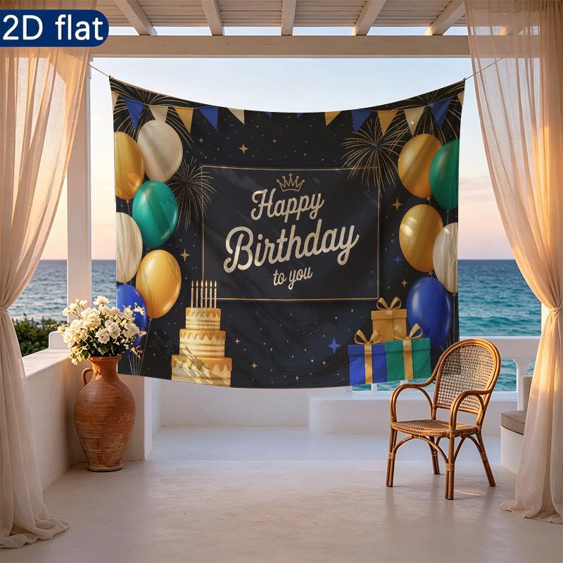 Party Backdrop Happy Birthday Birthday Balloon Photo Booth Background Front Door Decor