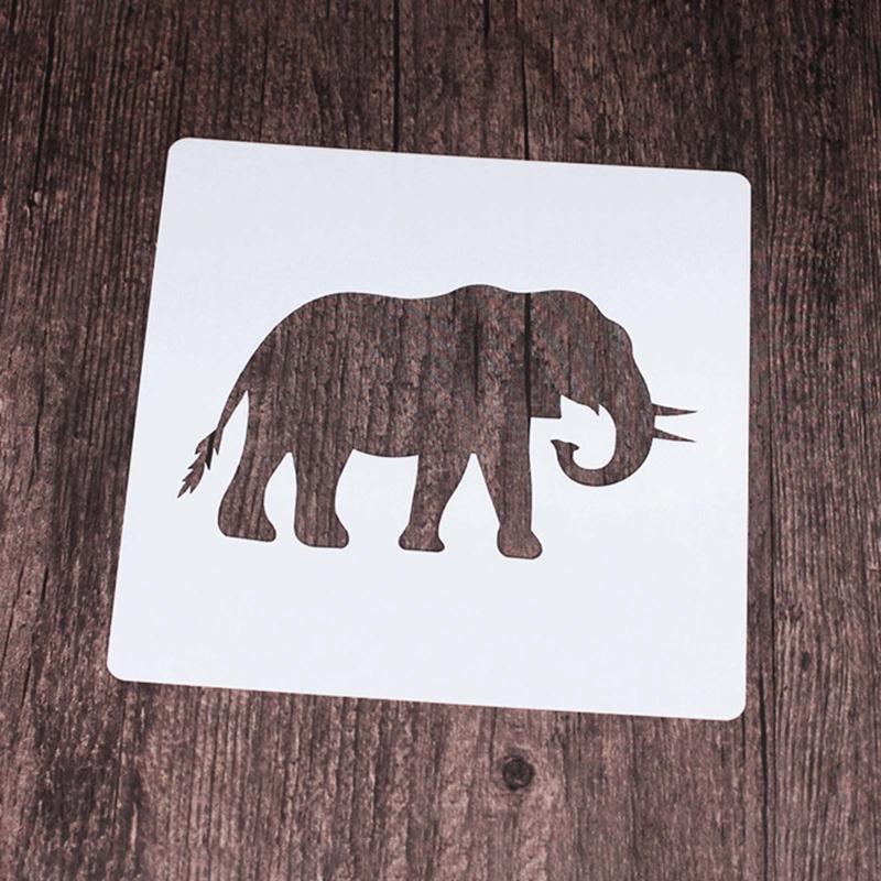 Reusable Animal Painting Stencils Various Pattern Silhouette DIY Craft Templates On Wood Wall Paper Card Canvas Door 9x