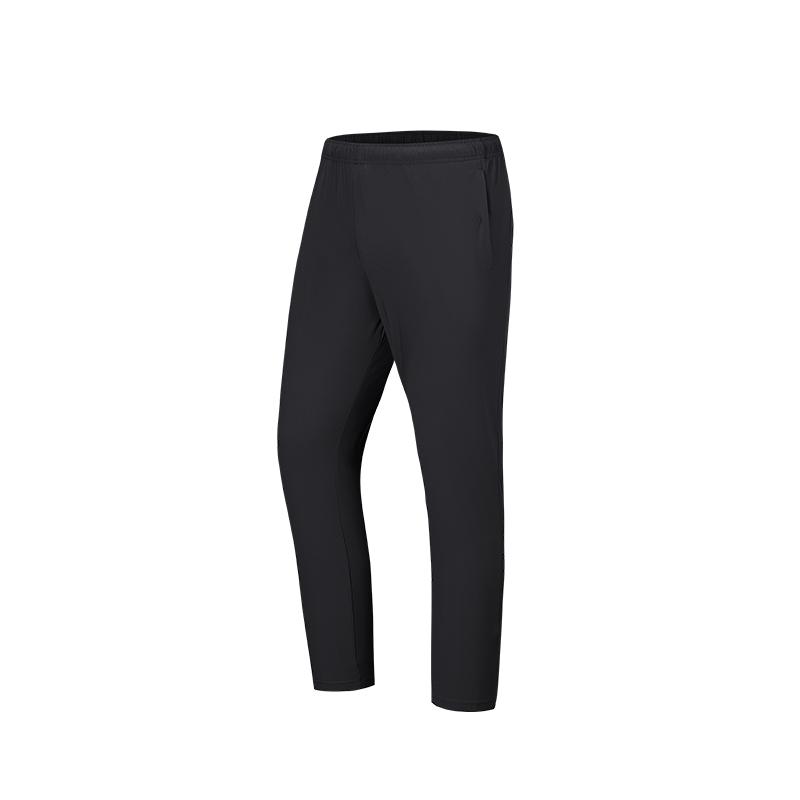 Anta Training Series Ice Skin Breathable Comfortable Commuting Simple Versatile Knitted Sports Long Pants Men bottoms Basic-Black 152637303S-3