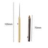 Portable Metal Rust-proof Spring Retractable Push-Pull Toothpick Fruit Fork