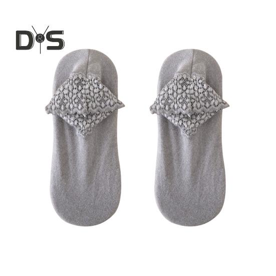 

1 пара женских зимних носков с кружевной отделкой, утолщенные немецкие бархатные короткие носки с высокой эластичностью, противоскользящие, удобные, теплые, впитывающие пот носки серый