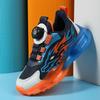 Middle school students rotate button shoes, spring and autumn students a 2025 sports boys face mesh breathable