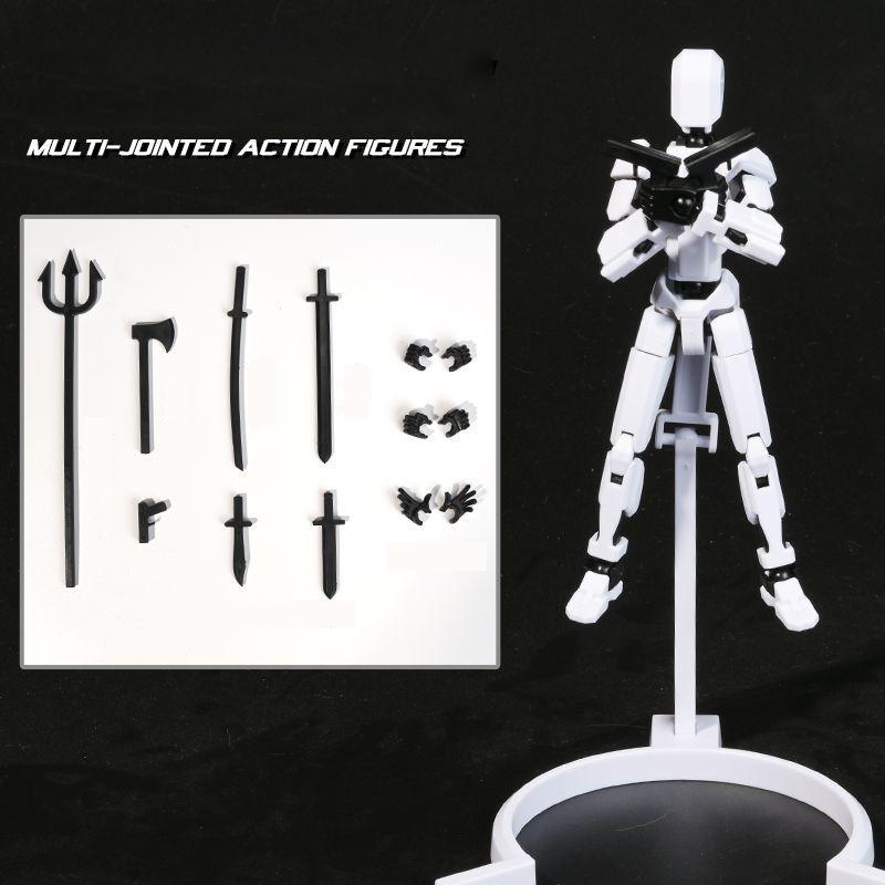 UNGH Multi-Jointed Movable Robot 3D Printed Mannequin Toy 13 Action Figure Full Body Movable Robot Toys Gifts For Children
