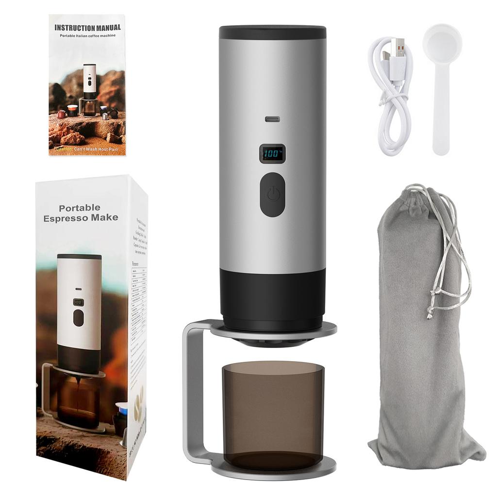 Wireless Portable Coffee Machine For Camping &Car Digital Display Portable Coffee Maker 3 In 1 Coffee Portable Espresso Maker