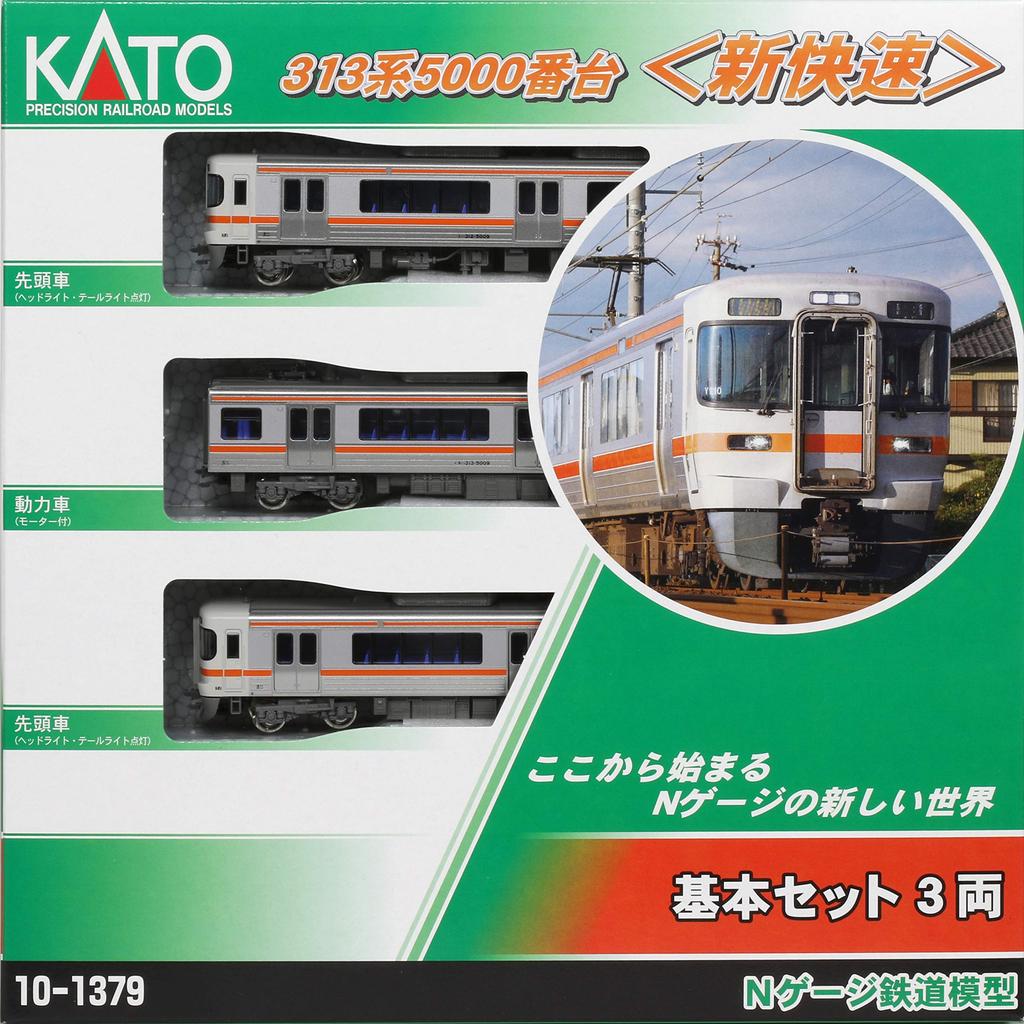 KATO N Gauge 313 Series 5000 Special Rapid Service Basic Set, 3 Cars, 10-1379 Model Train