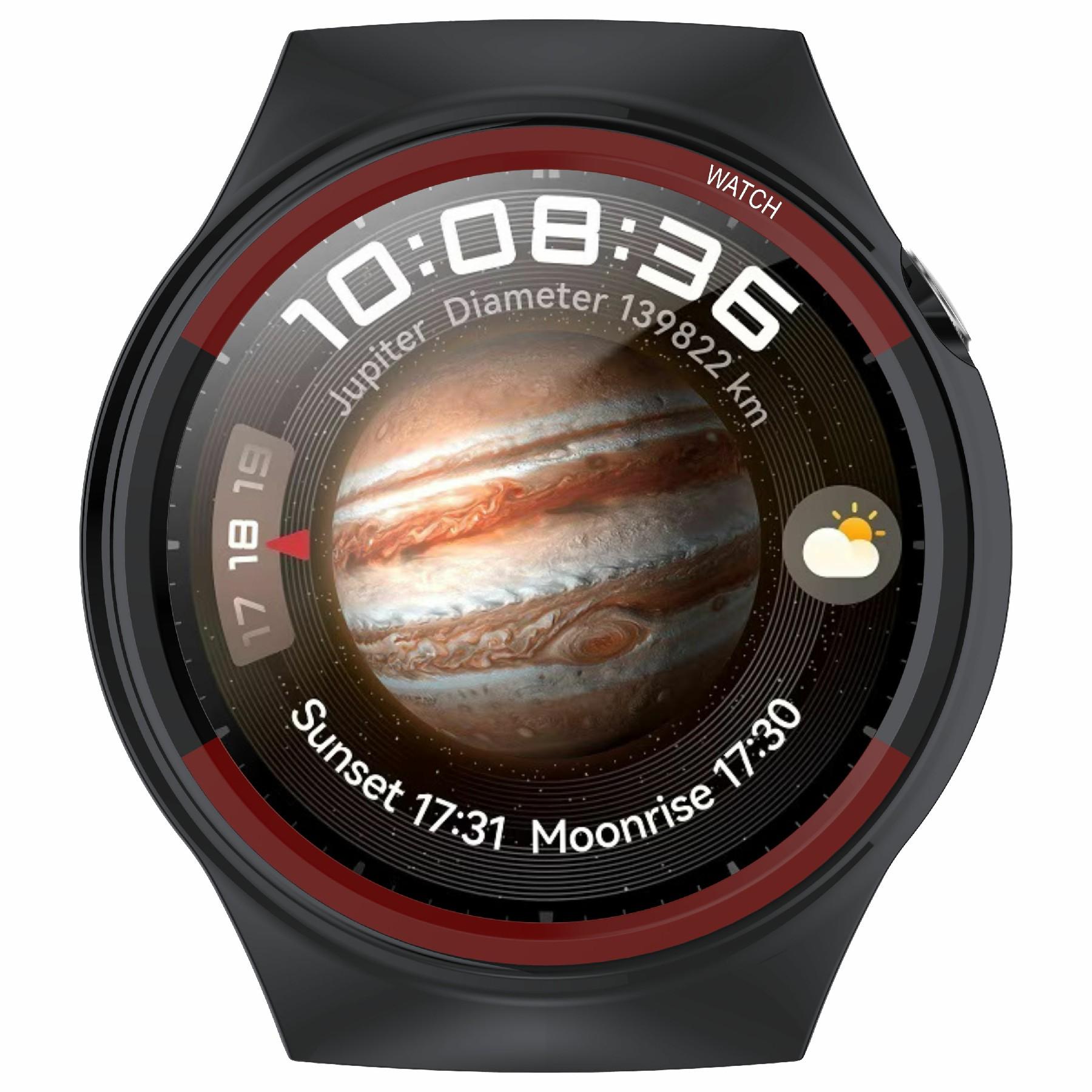 

For Huawei Watch GT 5 46mm Semi-Enclosed Watch Case PC Protective Frame As Shown A