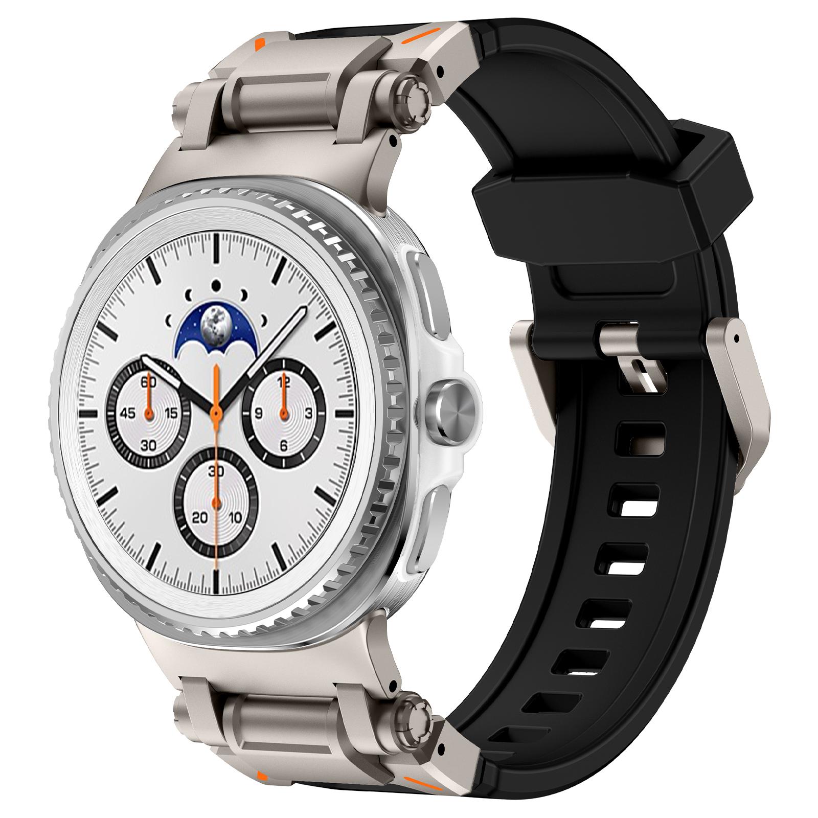 

Резиновый ремешок для Samsung Galaxy Watch 8 40/44 мм 8 Classic 46 мм Силиконовый спортивный мужской ремешок для galaxy watch ultra 2025 47 мм Браслет Galaxy 8Classic 46mm