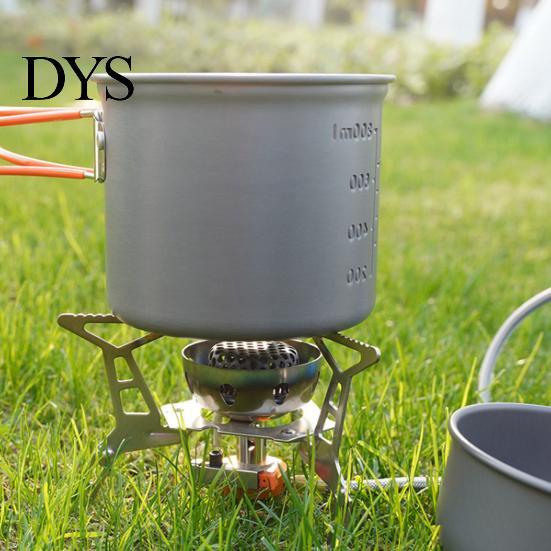 Camping Cookware Set 1 with Folding Pot Spoon Fork Cutter 1-2 Person Metal Heavy Duty Aluminum Alloy Outdoor Picnic Hiking Backpacking Portable