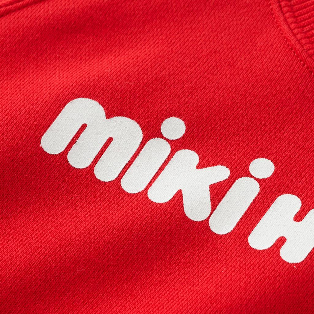 MIKIHOUSE Web Limited Back Logo Sweatshirt Pullover, Baby Kids, Size 80cm, Red, Model 10-5620-682
