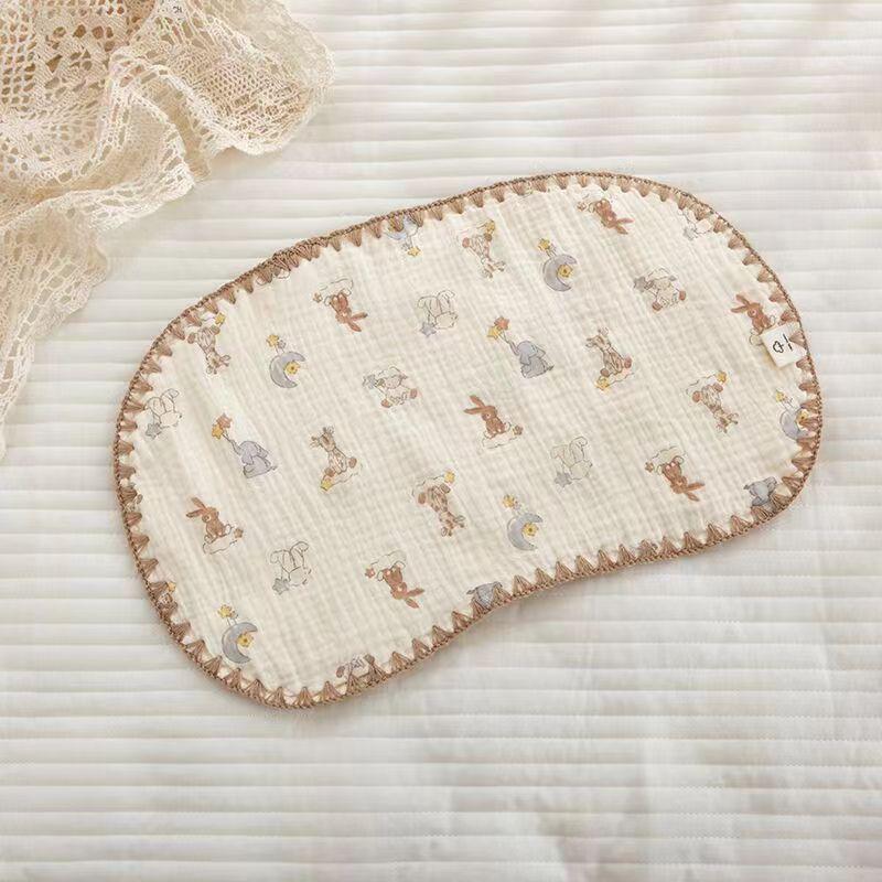 10-lagiges Baumwollgaze-Neugeborenenkissen - Atmungsaktiv, Schweißabsorbierend, Wolkenförmig für Babykomfort