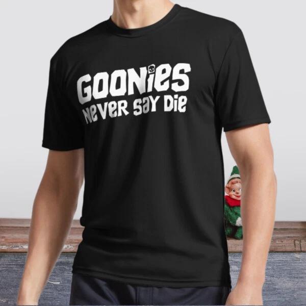 New Shirt Goonies Never Say Die Active Logo T-Shirt Funny Size S to 5XL