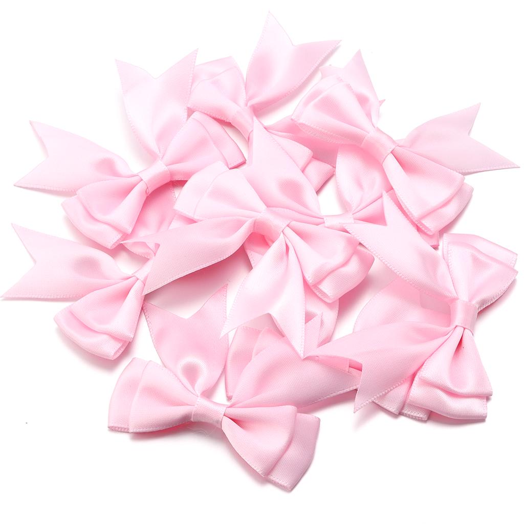 10pcs Satin Ribbon Bows Colourful Polyester Double Layer Swallowtail Bowknot For DIY Wedding Party Clothing Headwear Gifts Decor