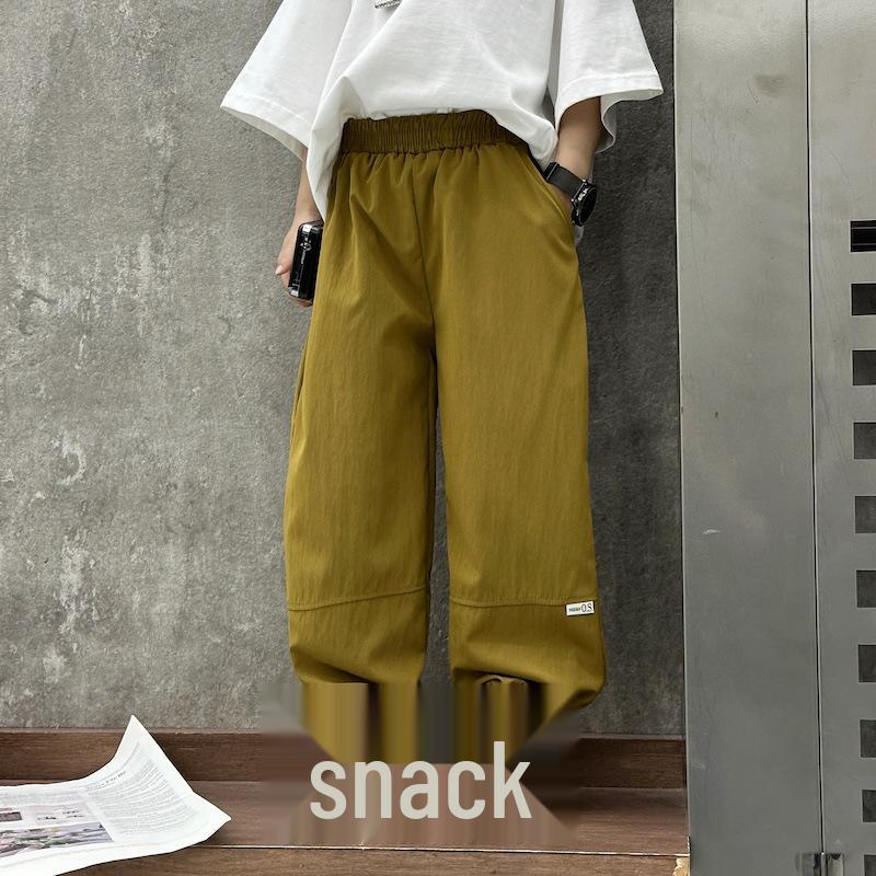 Pantaloni Jogger Patchwork Estivi per Bambini in Stile Coreano - Traspiranti, Sottili, Anti-Zanzare per Ragazzi e Ragazze.