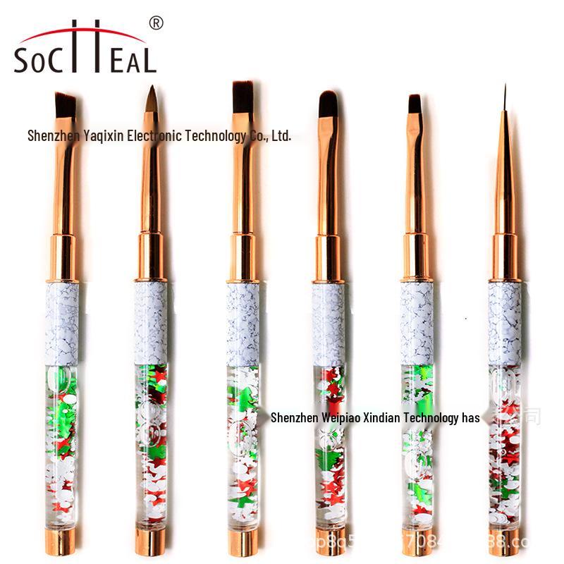 

Best-Selling Christmas Glitter Gel Nail Art Brush Set