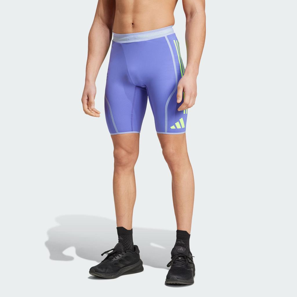 adidas Adizero Running Short Leggings Comfortable Outdoor Running Shorts Men Shorts Blue IT2165