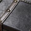 Antique European Styles Handheld Storage Box Sturdy Travel Wood Case Accessory for Clothing and Books Organization